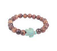 MHADBKH Bracelet élastique avec motif de tortues de baleine - Taille de l'aquarium de Géorgie - Convient à la plupart des hommes et des femmes - Tenue décontractée, Stone, Pierre, Pas de gemme