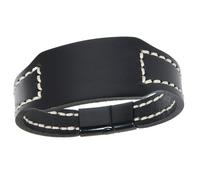 MHADBKH Bracelet en cuir de vache véritable cousu à la main - Tailles réglables pour un usage quotidien et des occasions formelles, cortex, Pas de gemme