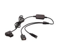 MHADBKH Câble adaptateur d'alimentation D-Tap vers double USB mâle vers femelle, cordon convertisseur multi-appareils simultanément