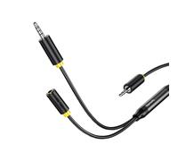 MHADBKH Câble auditif 3,5 mm - Ligne bidirectionnelle - Durabilité pour écouteurs et téléphones - Compatibilité : câble auditif de téléphone
