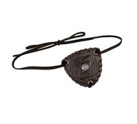 MHADBKH Cache-œil médiéval en cuir vintage en relief, accessoires de cosplay de pirate, pour homme, Halloween, a, taille unique