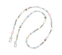 MHADBKH Chaîne de téléphone élégante avec perles et pendentif en forme de fleur pour étui de téléphone - Accessoire anti-perte - Texture perles, cat claw bead, Perles, Pas de gemme