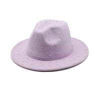 MHADBKH Chapeau de cowgirl Bejeweled Chapeau de cowboy pour festivals de musique à large bord incrusté de strass chapeau de chevalier polyvalent