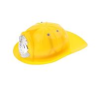 MHADBKH Chapeau de pompier pour enfants - Casque de pompier pour enfants - Accessoire de costume de pompier dur - Casque de fête d'Halloween