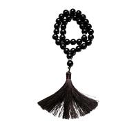 MHADBKH Chapelet en verre avec franges pour prière et pleine conscience - Chapelet en verre coloré, One Size, Comme décrit, Comme décrit.