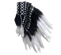 MHADBKH Coiffe sympathique à plumes pour cosplay, festivals, fêtes d'Halloween et mariages à thème, événements culturels