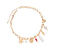 MHADBKH Collier avec pendentif en forme d'étoile de mer inspiré de la marine - Bijou élégant pour femme, 01 Golden necklace, Métal, Pas de gemme