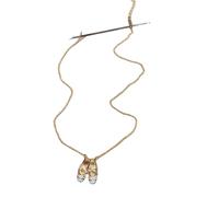 MHADBKH Collier délicat avec pendentif en forme de chaussure de ballet avec cristaux élégants pour femmes et filles à la mode