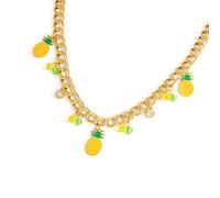 MHADBKH Collier vintage avec pendentif fruit de jardin avec zircon réglable - Bijoux élégants pour femmes et amoureux de la nature, XL31605, Acier inoxydable, Pas de gemme
