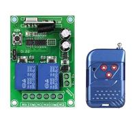 MHADBKH Commutateurs Télécommande sans Fil Module Récepteur Relais 12V 2V avec Émetteur À Distance 2 Canaux pour Porte Garage