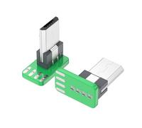 MHADBKH Connecteur USB 2.0 à souder, prise USB droite, O P | Structure du connecteur PCB, interface prête à souder pour l'intégration électronique, la charge et les données USB 2.0