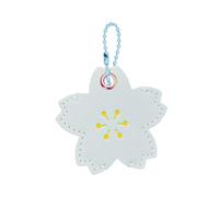 MHADBKH Coque de sécurité en cuir pour clés de porte - En forme de fleur - Protège contre l'usure et la perte avec des designs simples