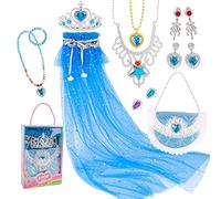 MHADBKH Costume de fée des dents - Costume de princesse - Cape de princesse - Bijou d'anniversaire pour fille
