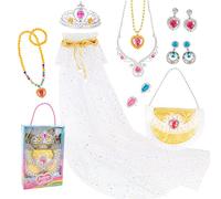 MHADBKH Costume de fée des dents - Costume de princesse - Cape de princesse - Bijou d'anniversaire pour fille