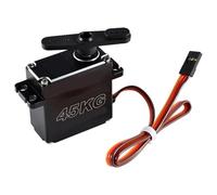 MHADBKH DSC45MG Servo étanche 45 kg Moteur sans noyau Angle de contrôle 180 degrés Engrenage en métal Boîtier en aluminium pour voiture camion robot Servo numérique