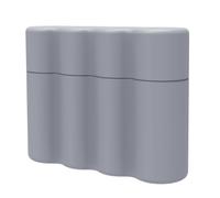 MHADBKH Étui de rangement compact en silicone pour batterie, grand format | Construction en silicone, disposition de rangement divisée, étui de rangement couvert pour boîtes à outils
