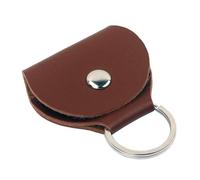 MHADBKH Étui de rangement léger en cuir synthétique pour médiators acoustiques et électriques, marron, M, Beauté de masse