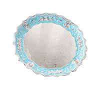 MHADBKH Fruit Storage Bowl Basket for Kitchen, Metal Stand Decorative Fruits Plate Round Storage Tray for Bread Snacks Basket Holder for Kitchen