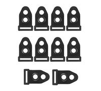 MHADBKH Lot de 10 clips fixes pour tente de camping, piquets de fixation au sol, pieds de tige, accessoires de tente de camping, bâches, auvents, boucle, renforceur de stabilité