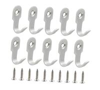 MHADBKH Lot de 10 crochets simples en acier inoxydable pour suspendre des