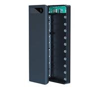 MHADBKH Lot de 10 piles rechargeables L10 avec écran LCD 18650 pour boîtier de rangement