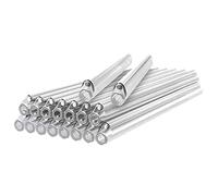MHADBKH Lot de 100 manchons de protection en acier inoxydable 304 de qualité supérieure - Diamètre extérieur : 1,3 mm