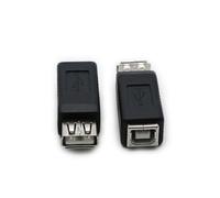 MHADBKH Lot de 2 convertisseurs USB 2.0 A vers B USB 2.0 A femelle vers adaptateur de type compatible avec disques durs d'ordinateur A à