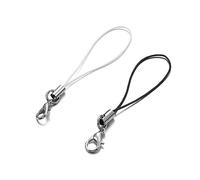 MHADBKH Lot de 2 cordons de téléphone avec chaîne en nylon pour clés USB, lecteurs MP3, bijoux, mousqueton, dragonne