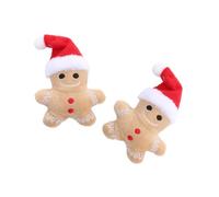 MHADBKH Lot de 2 jouets interactifs à mâcher en pain d'épice pour les gencives