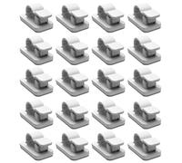 MHADBKH Lot de 20 clips adhésifs pour gestion des câbles pour une organisation efficace des fils dans n'importe quel environnement