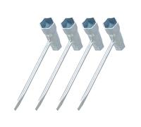 MHADBKH Lot de 4 clés à douille ergonomiques en acier inoxydable pour tronçonneuse à essence, débroussailleuse 13 mm-19 mm