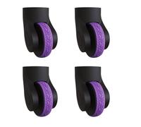 MHADBKH Lot de 4 protections de roue de valise en silicone réglables pour la plupart des roulettes, violet, Medium