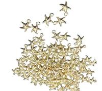 MHADBKH Lot de 50 breloques sur le thème des créatures marines - Étoile de poisson/conque/coquillage pour bracelets, boucles d'oreilles, accessoires d'artisanat - fabrication de bijoux