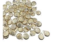 MHADBKH Lot de 50 breloques sur le thème des créatures marines - Étoile de poisson/conque/coquillage pour bracelets, boucles d'oreilles, accessoires d'artisanat - fabrication de bijoux