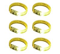 MHADBKH Lot de 6 bracelets lumineux à LED pour fête d'anniversaire d'enfants - Bracelets remplaçables à piles - Accessoires de fête pour femmes