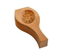 MHADBKH Moule à gâteau de lune en bois en forme de fleur, moule à gâteau chinois traditionnel de la mi-automne, moule à gâteau de lune pour muffins, cadeau pour biscuits