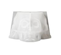 MHADBKH Moules en silicone en forme de tête de mort pour la fabrication de fleurs, pot de fleurs, cendrier, stylo, gobelet, béton, argile, crâne en silicone