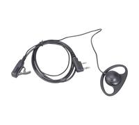 MHADBKH Oreillette radio portable 2 voies avec micro 2 broches type D Talkie-walkie oreillette utilisée pour TK-240 TK-250 255 260 en caoutchouc pour casque