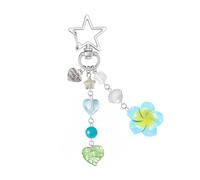 MHADBKH Pendentif floral en acrylique pour sacs, accessoires, breloque légère et perlée pour téléphone, décoration tendance, as described, Alliage + plastique