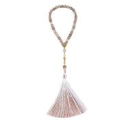 MHADBKH Perles de prière musulmanes traditionnelles avec des pompons colorés modernes pour une utilisation spirituelle et tendance, Verre, Pas de gemme