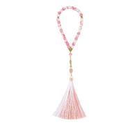 MHADBKH Perles de prière musulmanes traditionnelles avec des pompons colorés modernes pour une utilisation spirituelle et tendance, Verre, Pas de gemme