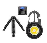 MHADBKH Petites lampes de poche rechargeables - 7 modes d'éclairage - LED - Ouvre-boîte pour le camping - Petites lampes de poche rechargeables - Lampe torche LED pratique