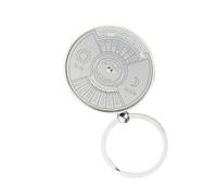 MHADBKH Porte-clés calendrier perpétuel élégant en alliage de zinc pour les professionnels et les amateurs de voyage, 16, Zinc, Pas de gemme