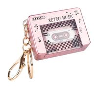 MHADBKH Porte-clés radio rétro avec motifs miniatures évoquant des souvenirs d'enfance pour les amateurs de styles vintage et les créateurs de tendances tendance, Acrylique, Pas de gemme