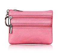 MHADBKH Porte-monnaie en cuir à double fermeture éclair pour cartes postales d'entreprise, notes, organisateur de rangement pour la fête des pères, la fête des mères, portefeuilles tendance pour