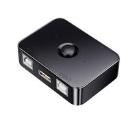 MHADBKH Printer Sharer USB 2.0 Sélecteur d'alimentation USB avec sélecteur de partage Adaptateur de partage pour ordinateur Câble d'imprimante USB