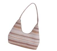 MHADBKH Rangement généreux contrasté léger en paille essentielle trois voies de transport poche de plage, kaki, One Size