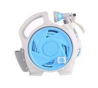 MHADBKH Rouleau de tuyau rétractable robuste avec substance en PVC solide pour un entretien constant du jardin Poignée ergonomique antidérapante