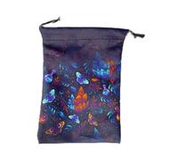 MHADBKH Sac de tarot de 12,7 x 17,8 cm avec cordon de serrage pour Halloween, Noël, fête