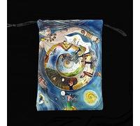 MHADBKH Sac de tarot de 12,7 x 17,8 cm avec cordon de serrage pour Halloween, Noël, fête